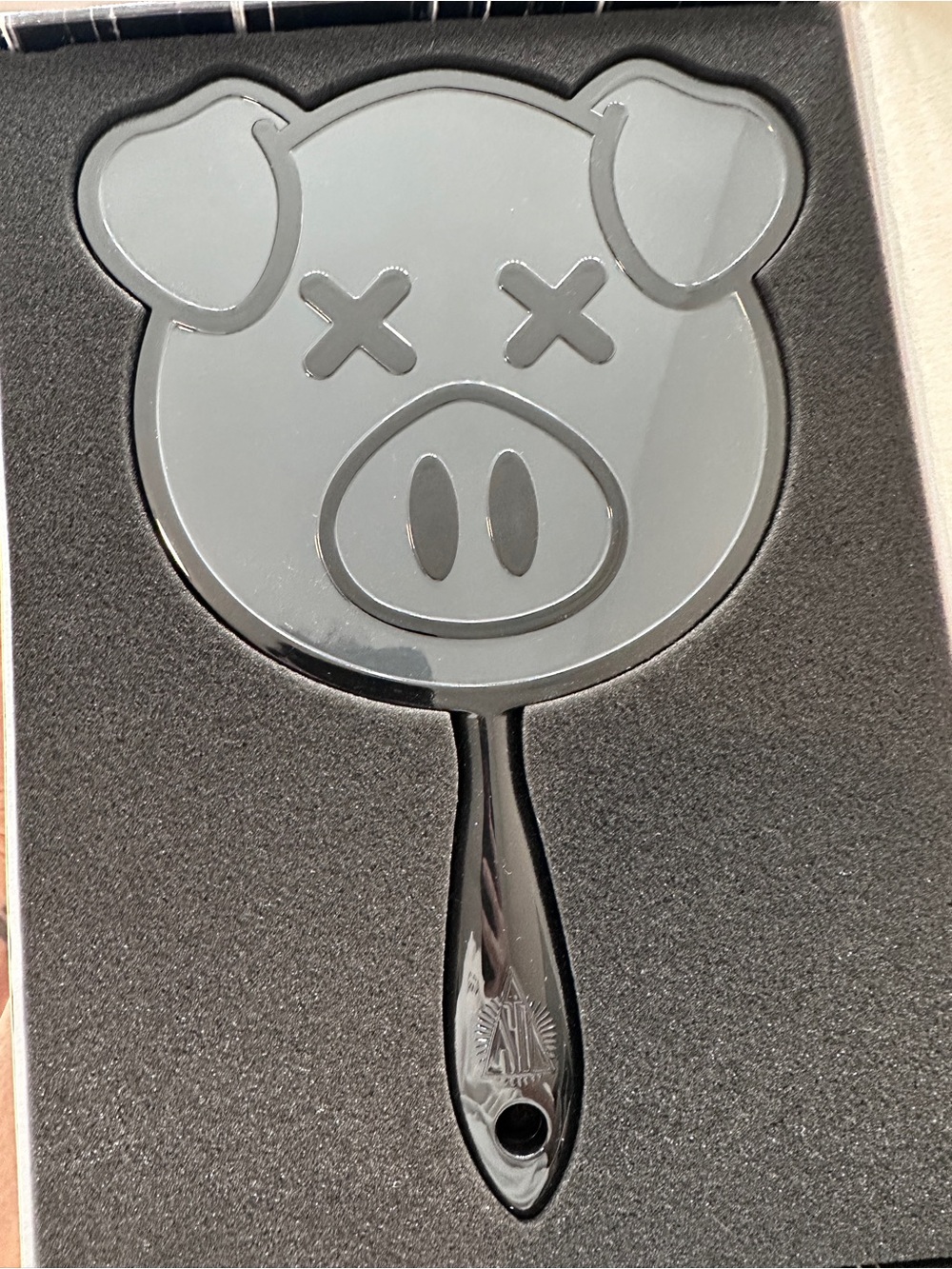Jeffree Star x Shane Dawson Black/Grey Pig Hand Mirror w/ Box